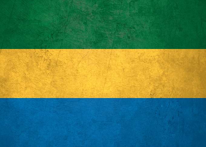 Flag of Gabon on Wall