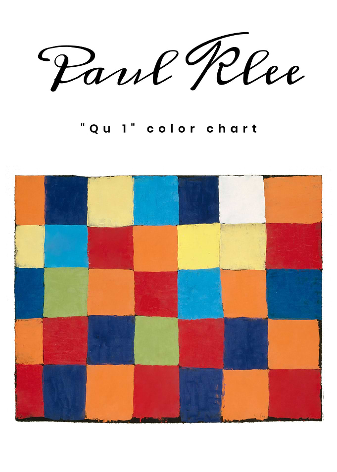 Paul Klee color chart