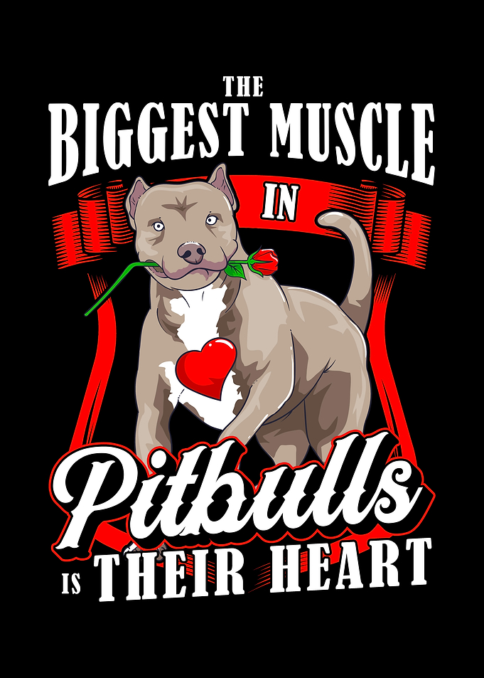 Funny Pit bull Design Idea