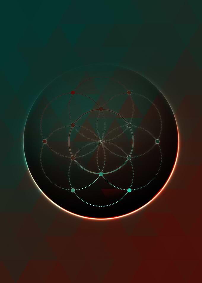 Rainbow Geometric Symbol