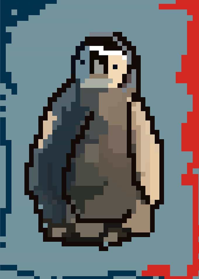 Penguin pixel art
