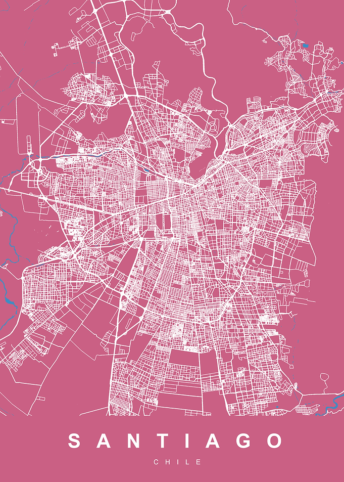 SANTIAGO Map CHILE