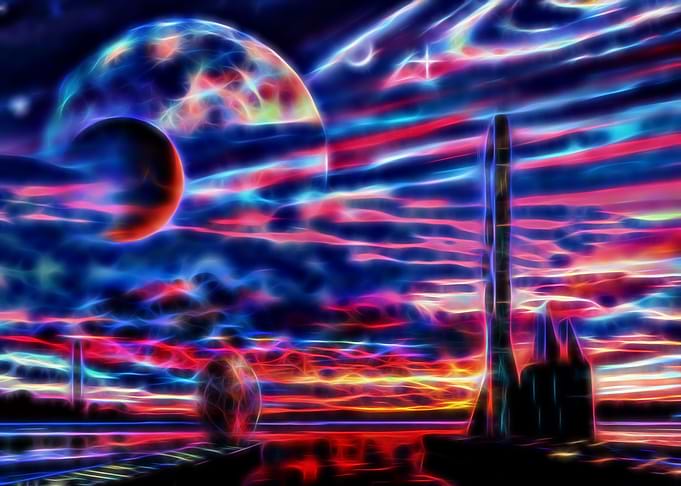 Sunset On Neighbour Planet