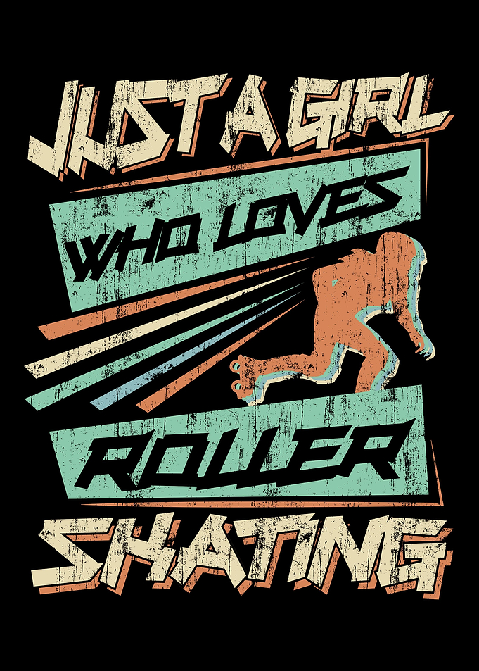 Roller Skating Skater Girl