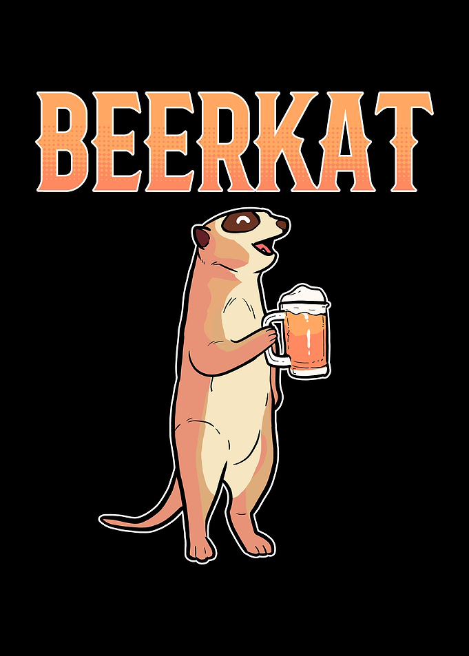 Meerkat Drinking Beer