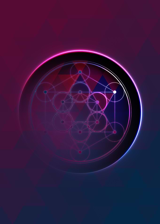 Rainbow Geometric Symbol
