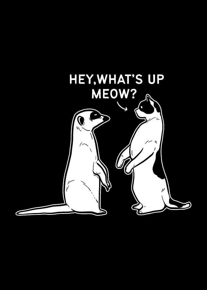 Meerkat Cat Pun