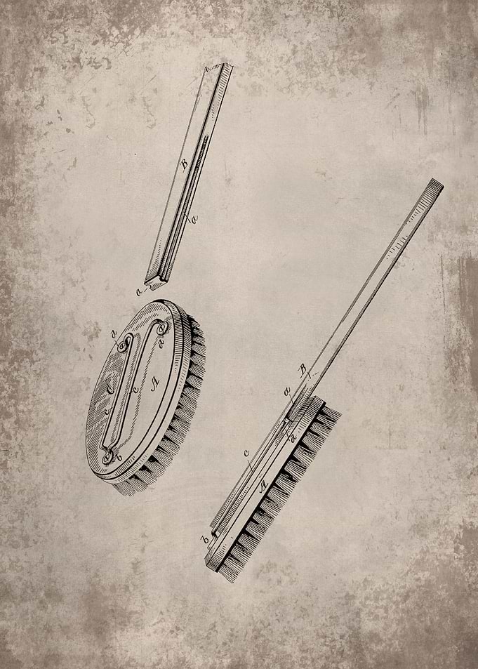 Vintage bath brush