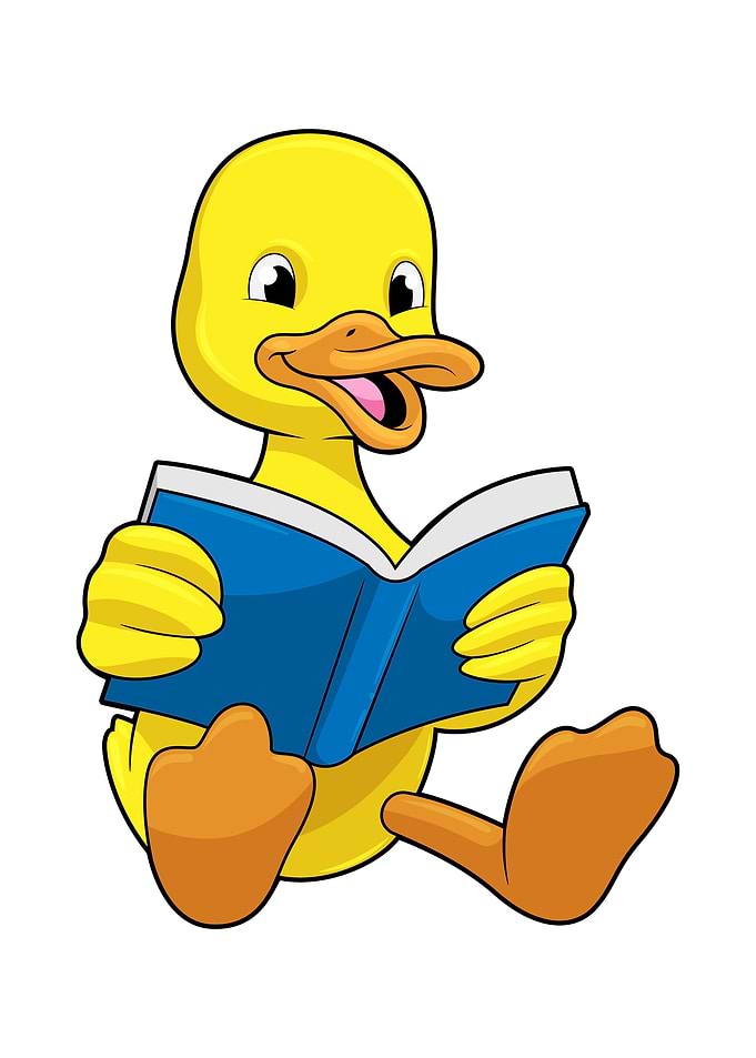 Duck Reading Book