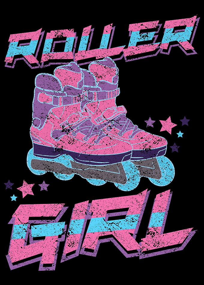 Roller Skating Skater Girl