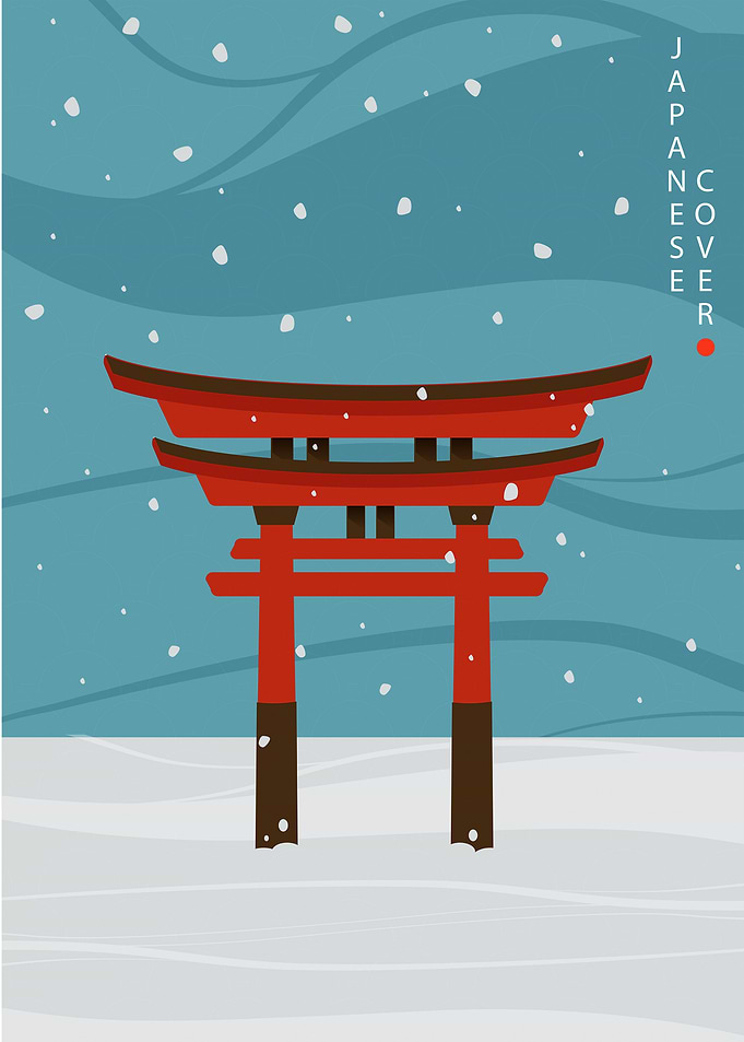japan snow poster