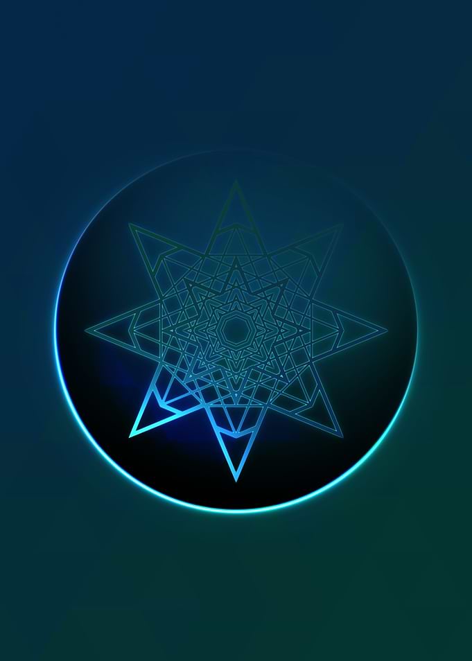 Rainbow Geometric Symbol