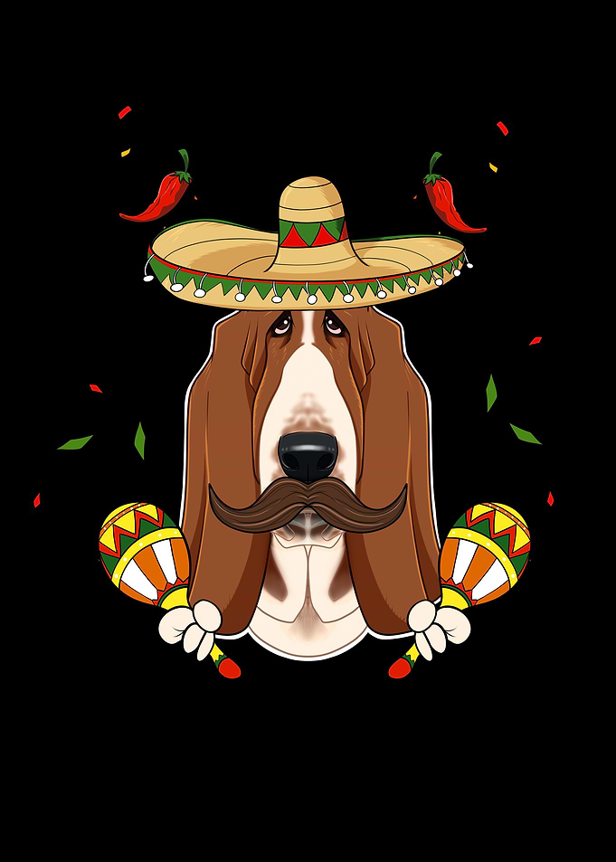 Cinco De Mayo Basset Hound