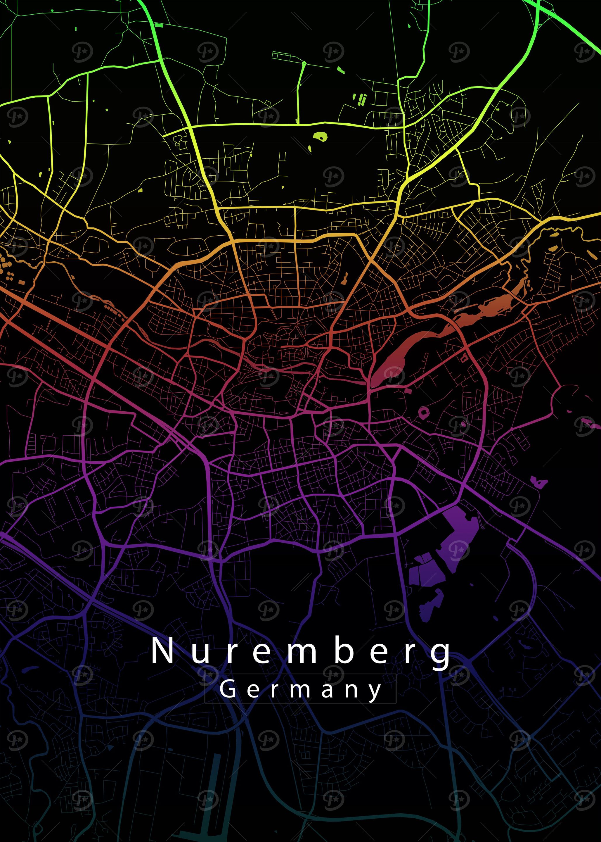 Nuremberg City Map