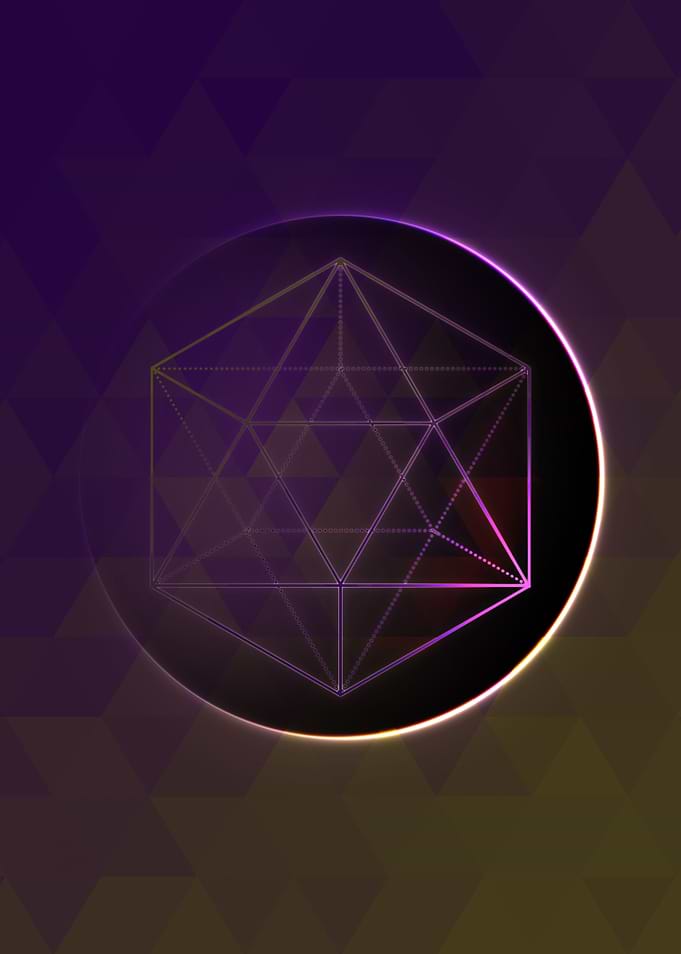 Neon Magic Circle Sign Art