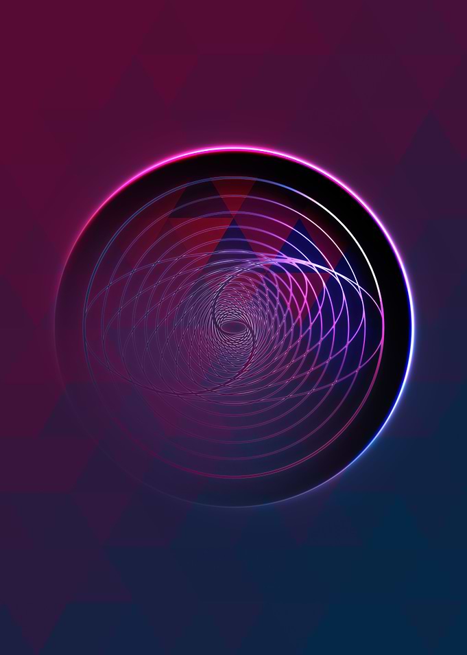 Prismatic Geometric Glyph