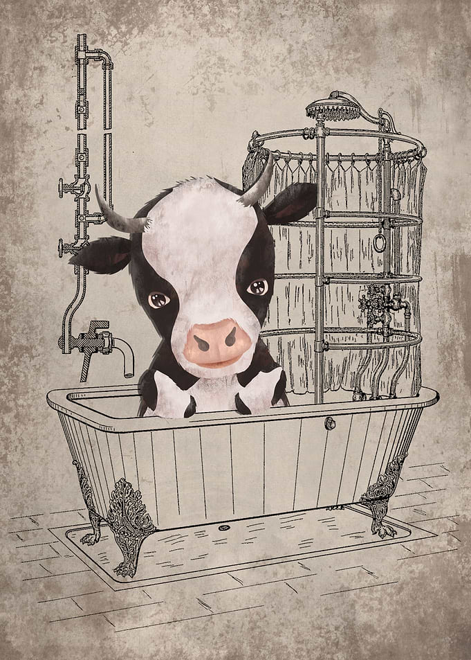 Funny Cow Bathtub