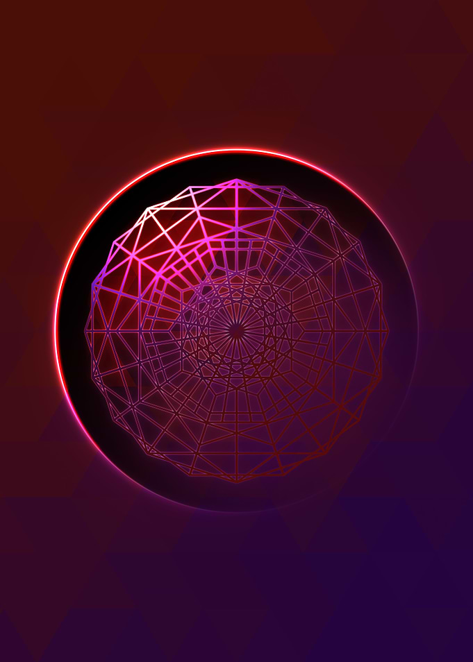 Rainbow Geometric Symbol
