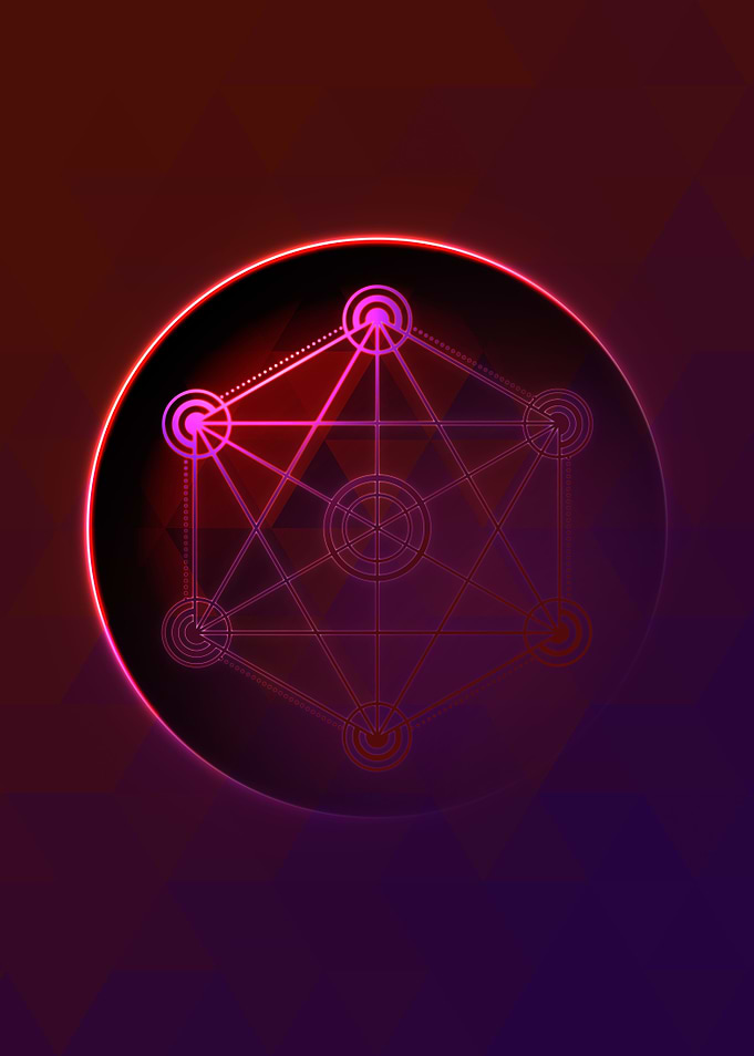 Rainbow Geometric Symbol