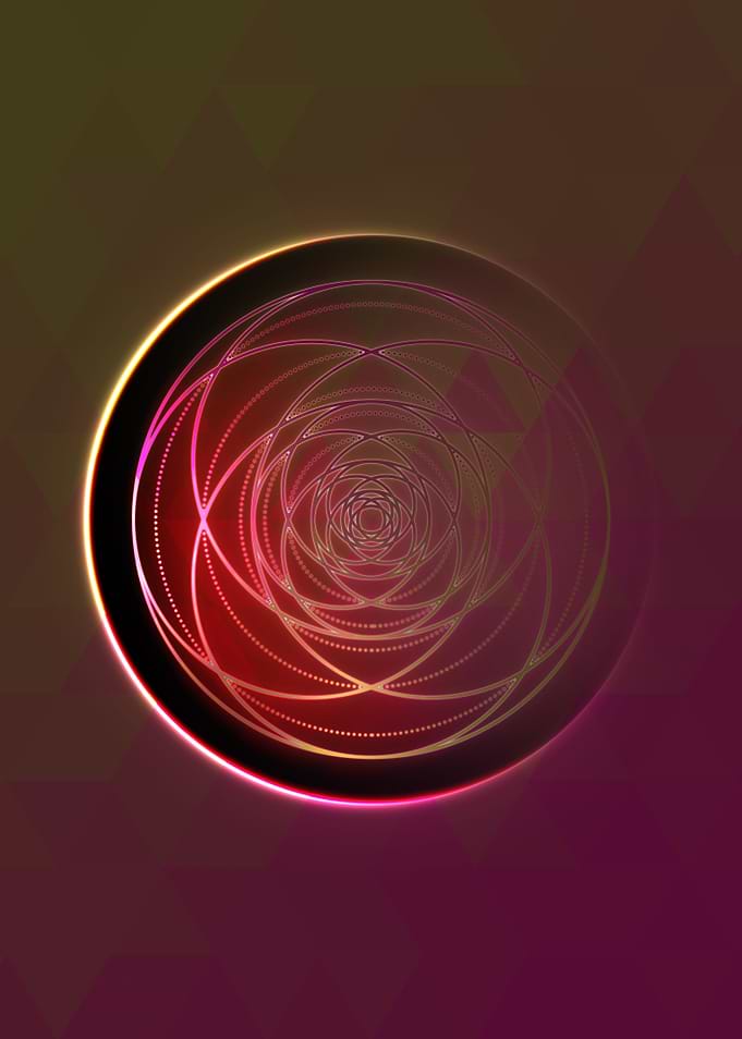 Prismatic Geometric Glyph
