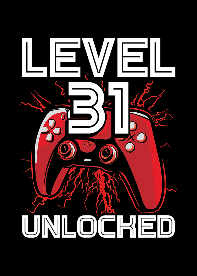 Gamer Level 31 birthday
