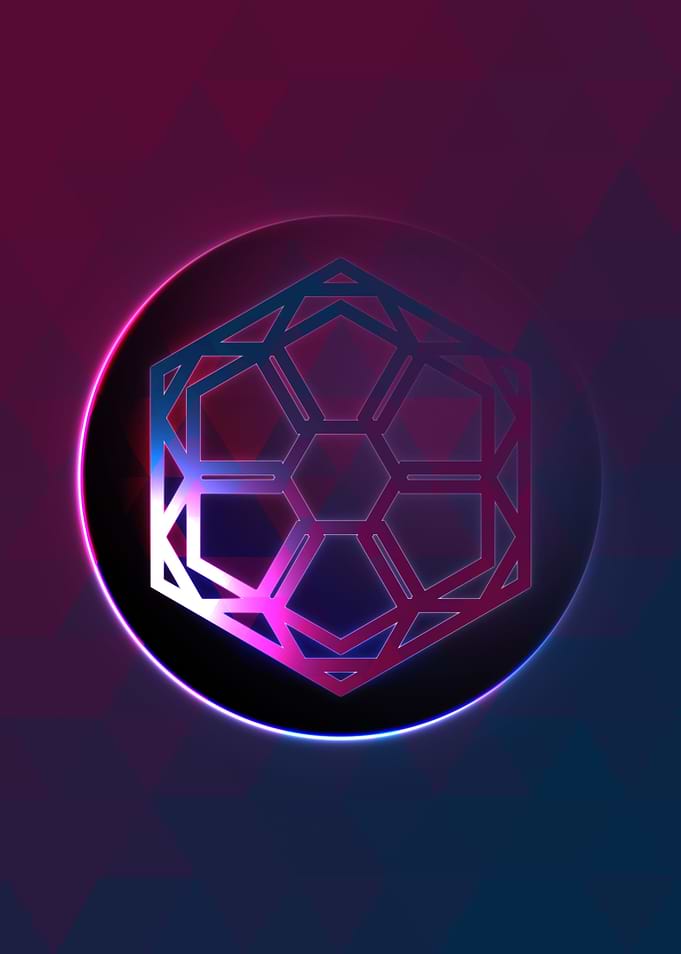 Prismatic Geometric Glyph