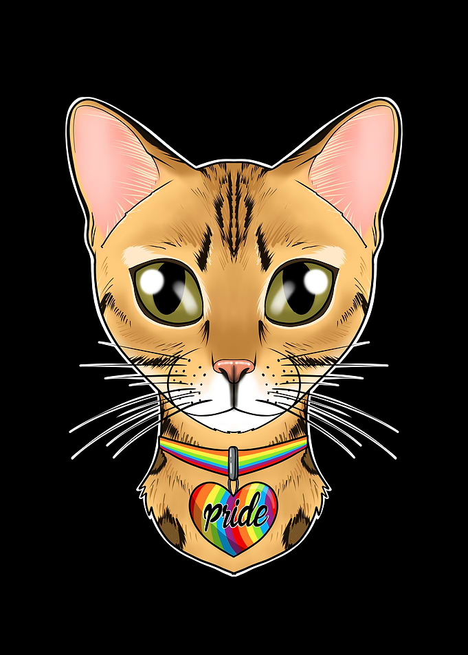 Bengal Cat LGBTQ Flag