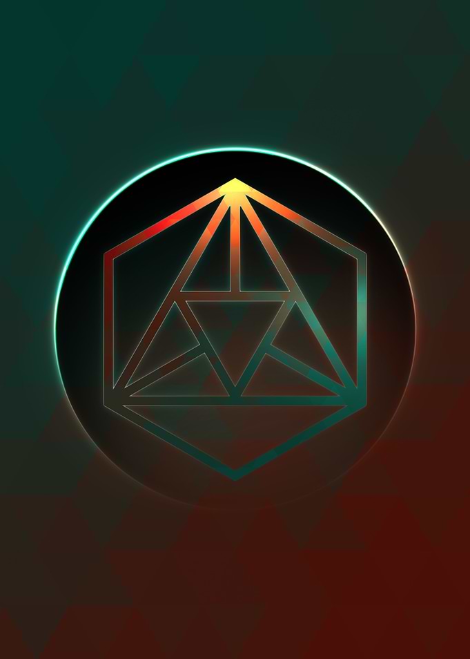 Prismatic Geometric Glyph