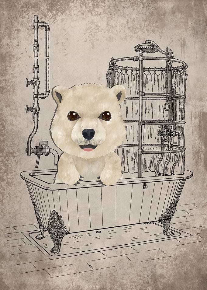 Funny Polar Bear Bathtub