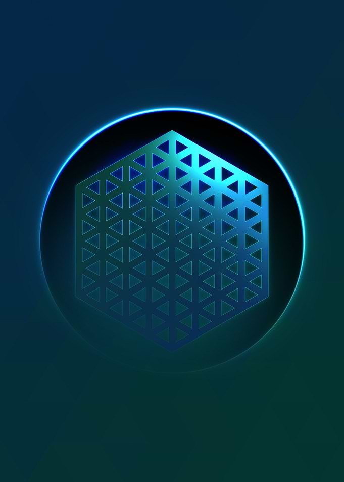 Rainbow Geometric Symbol