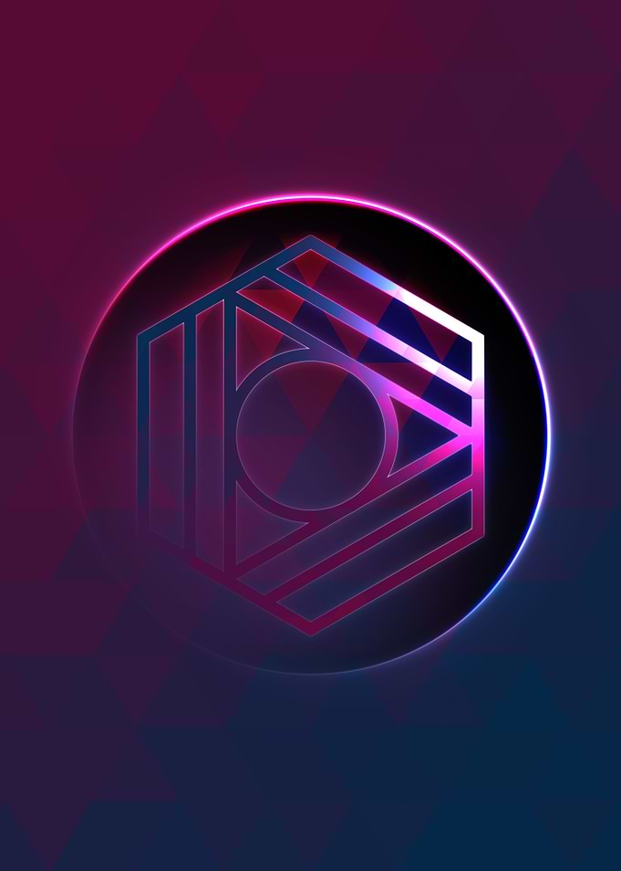 Neon Magic Circle Sign Art