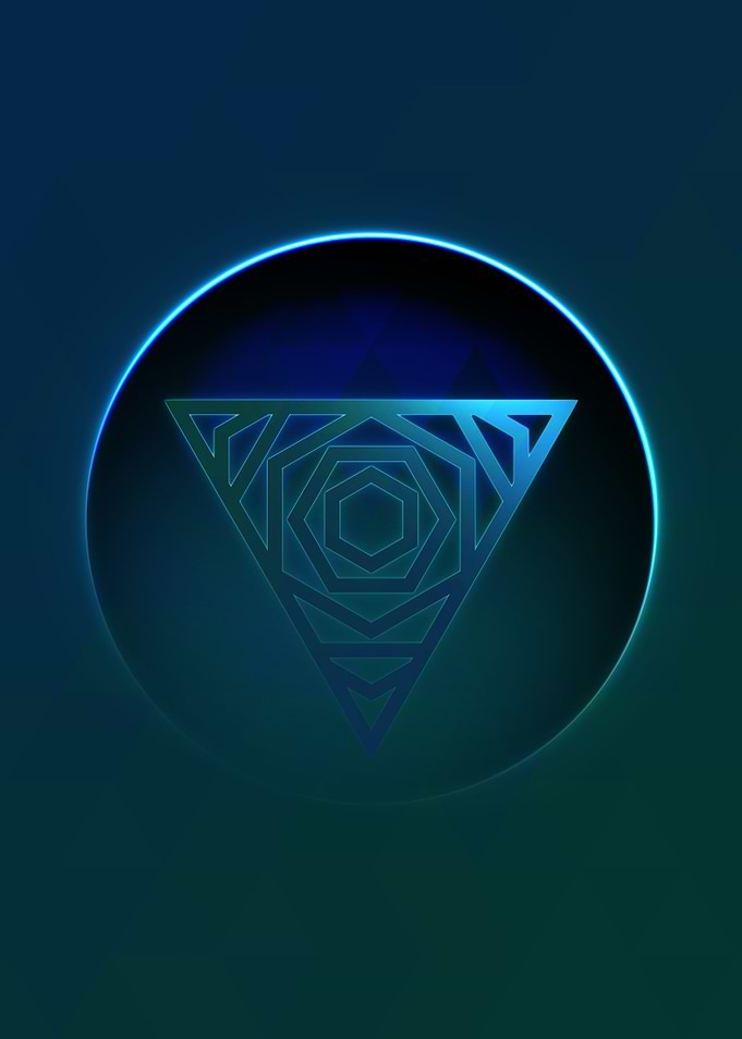 Rainbow Geometric Symbol