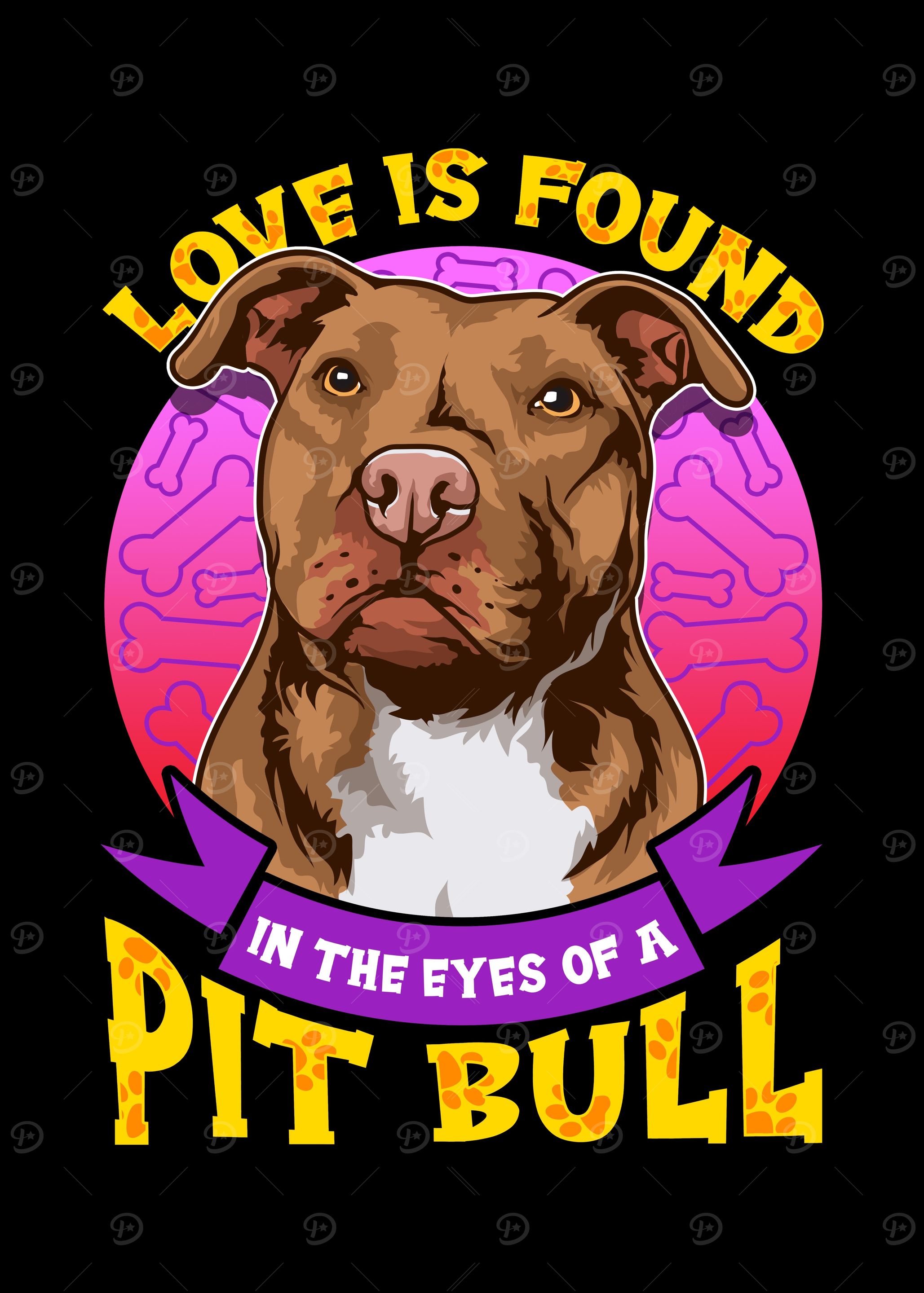 Love Found in Pit bull eye