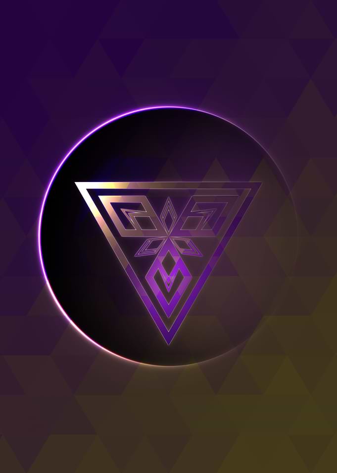 Neon Magic Circle Sign Art