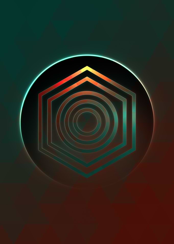 Rainbow Geometric Symbol