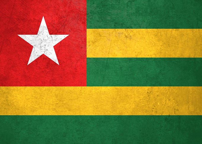 Flag of Togo on Wall