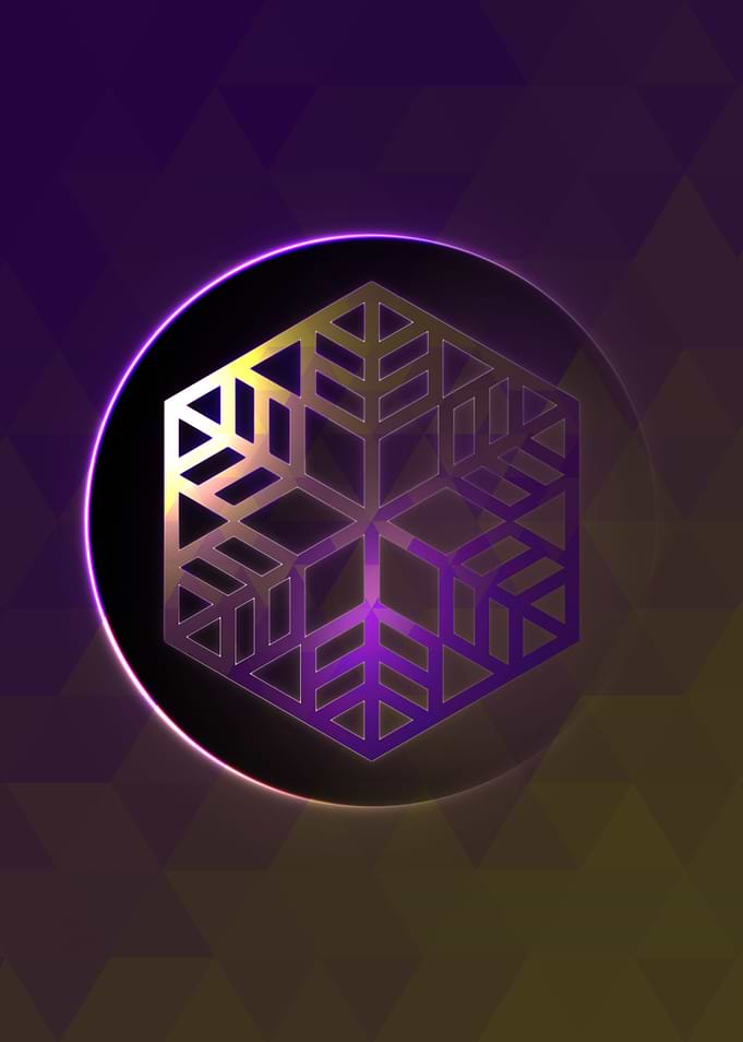Prismatic Geometric Glyph