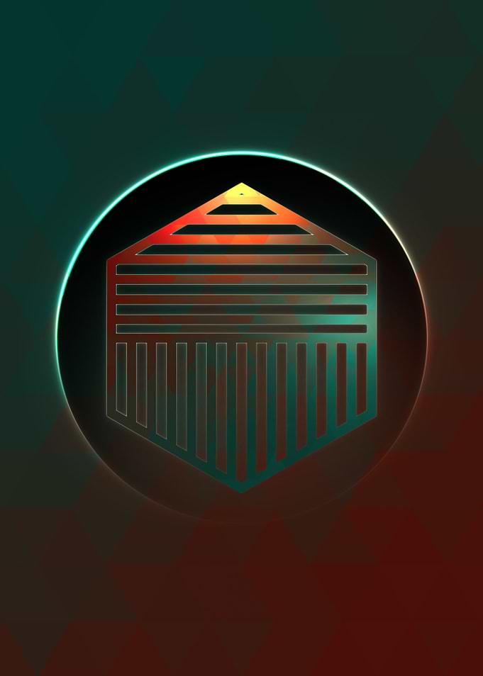 Rainbow Geometric Symbol