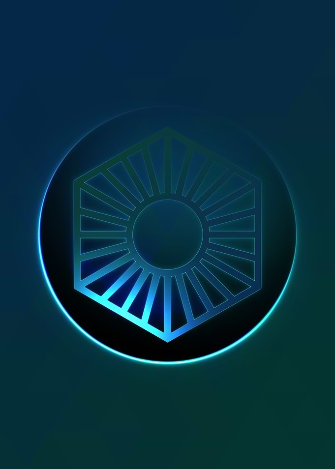 Neon Magic Circle Sign Art
