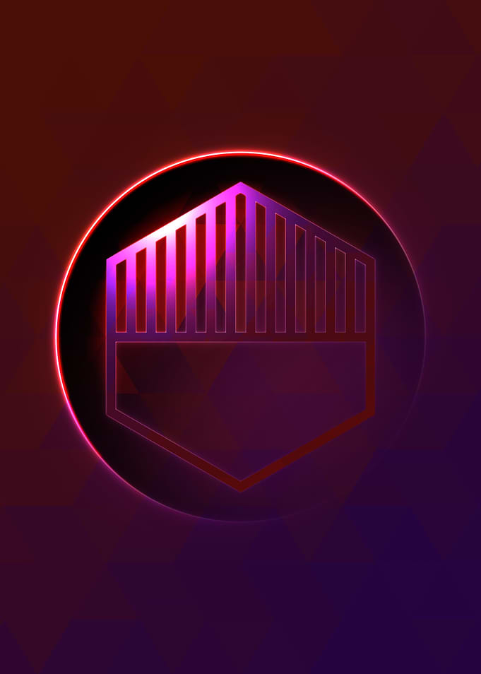 Neon Magic Circle Sign Art