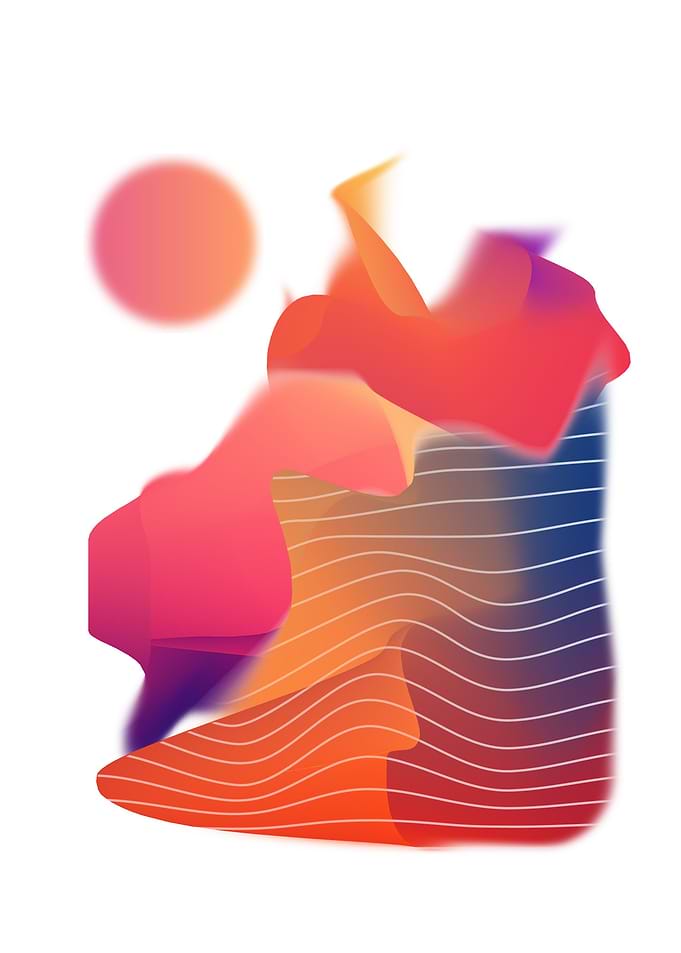 Abstract gradient sunlight