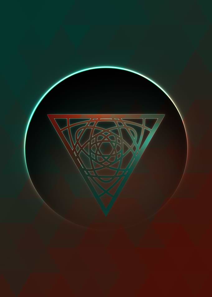 Neon Magic Circle Sign Art