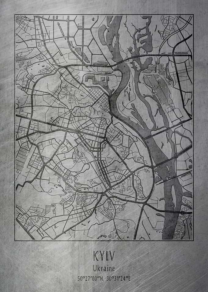 Kyiv Ukraine city map