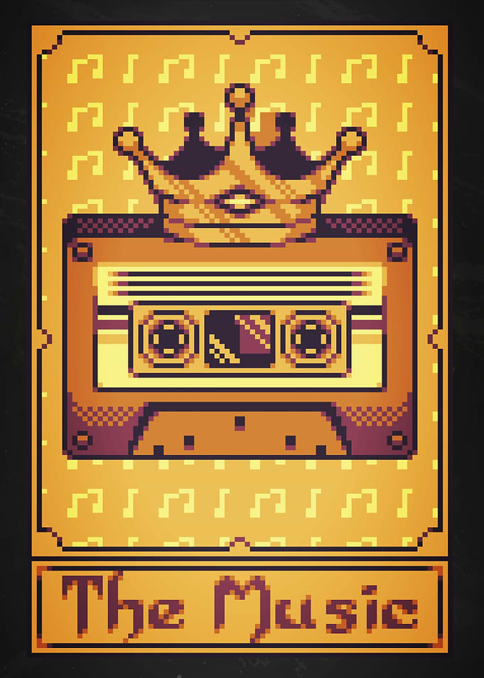 Cassette Tape Pixel Art