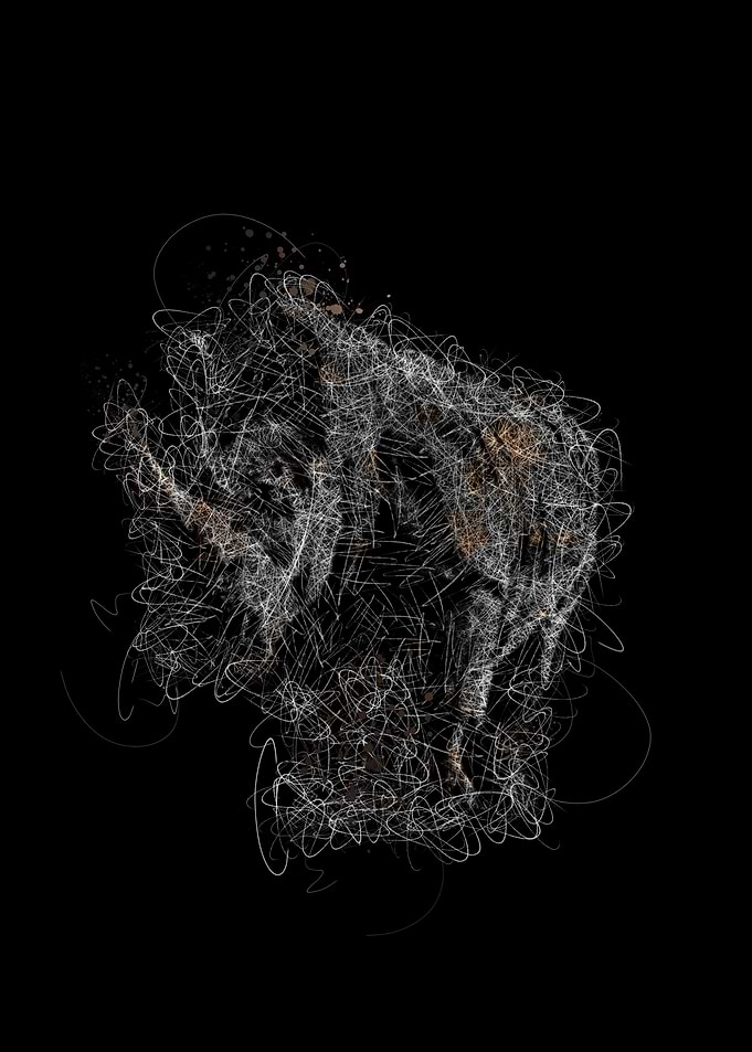 scribble art rhinoceros