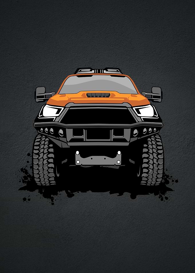 pick up truck logo design