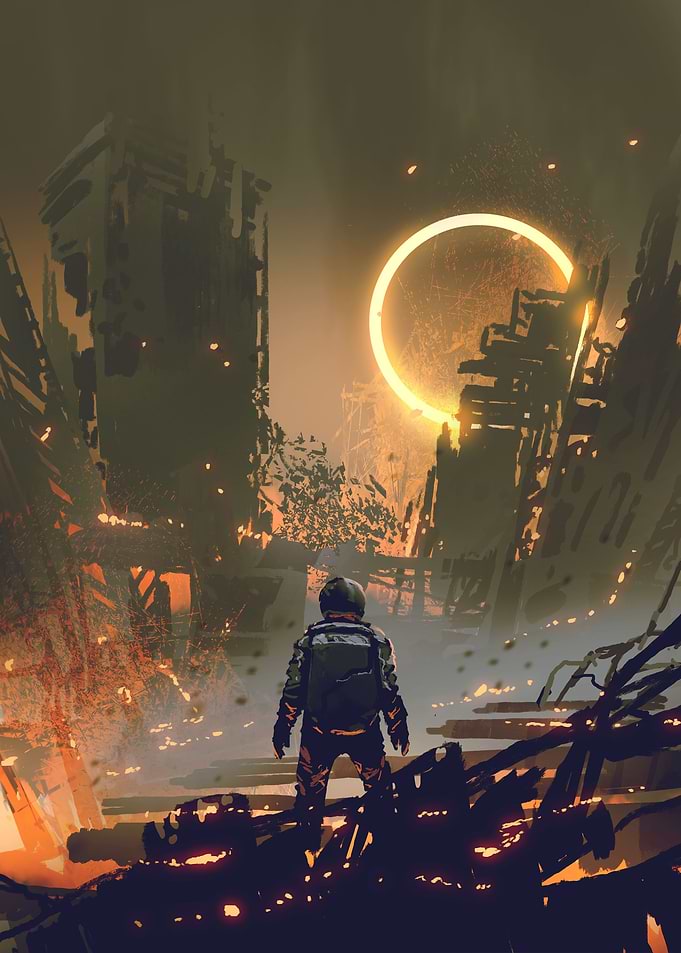 checking the damage