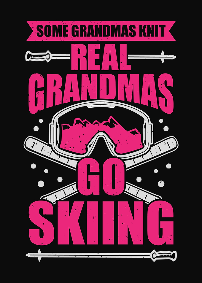 Skiing Grandma Design