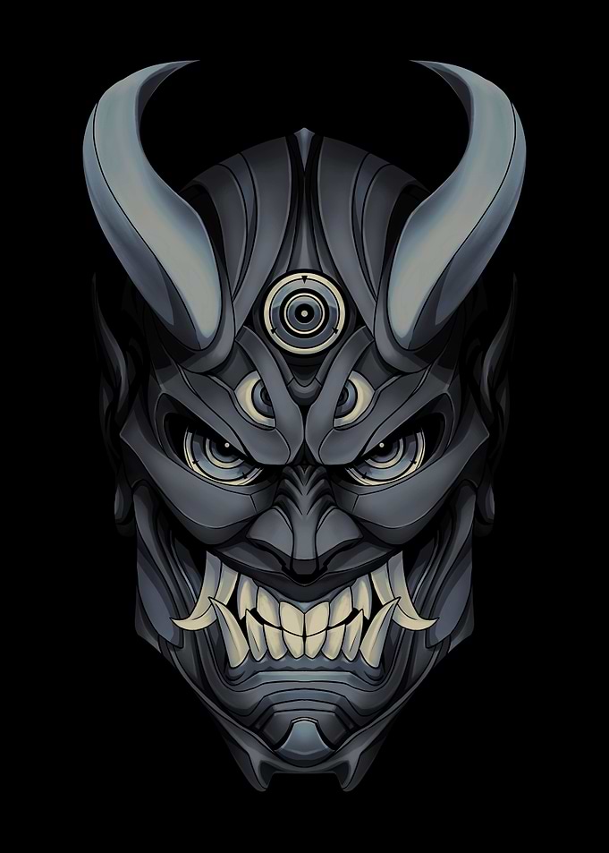 Black Oni Mask
