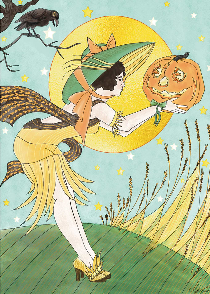Flapper Scarecrow Girl